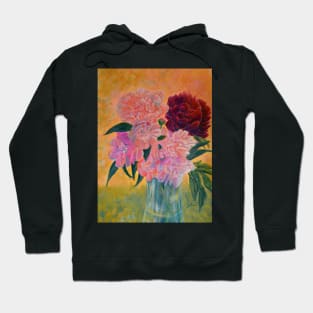 Still Life with Peonies Painting Hoodie